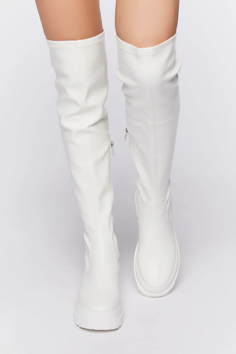 Over-the-Knee Lug-Sole Boots - Image 8