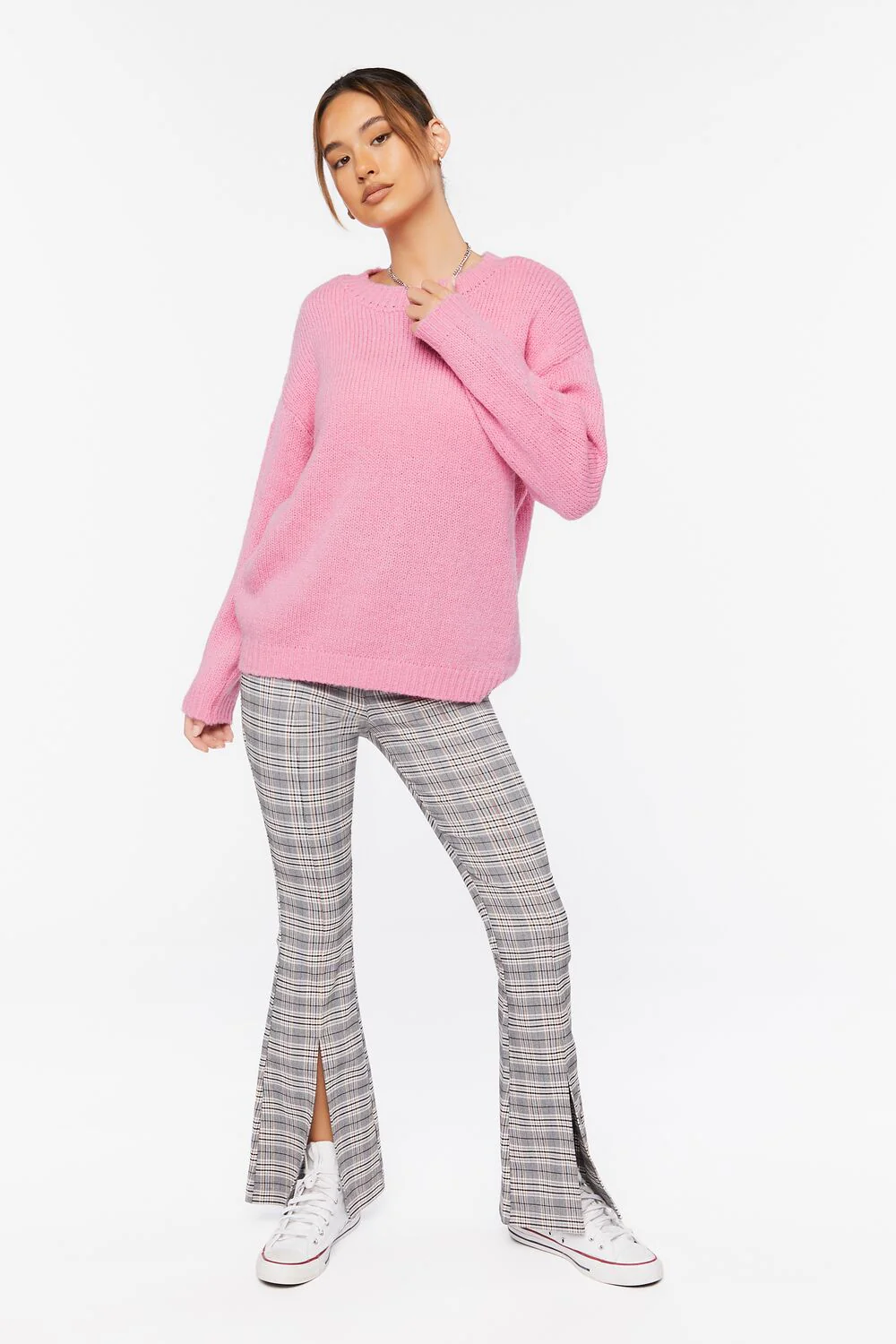 Drop-Sleeve Crew Neck Sweater - Image 4