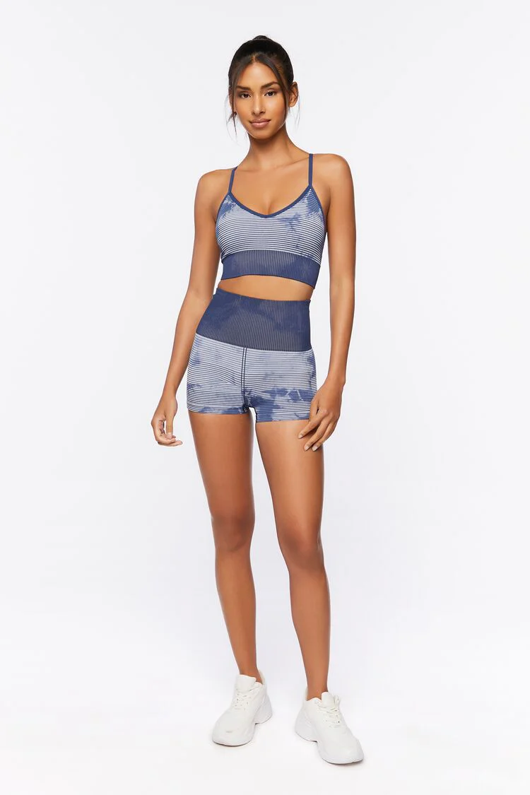 Seamless Longline Tie-Dye Sports Bra - Image 4