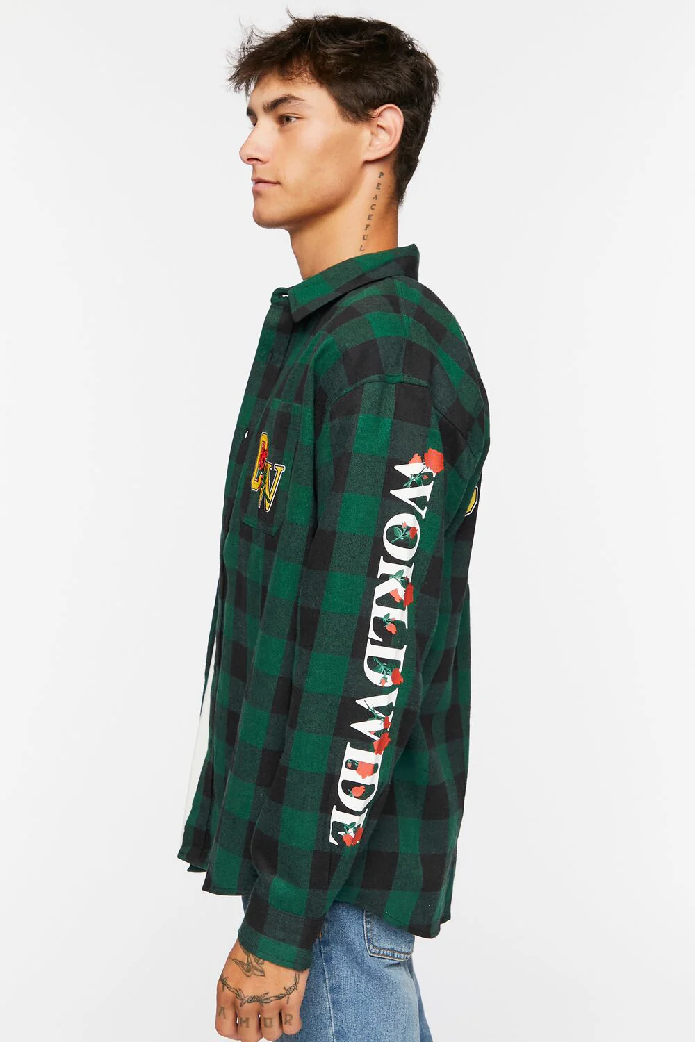 Culture Graphic Plaid Shirt - Image 2