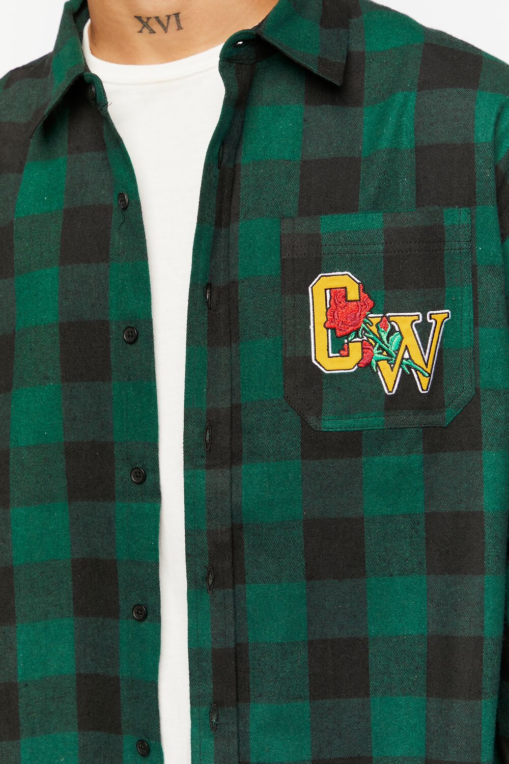 Culture Graphic Plaid Shirt - Image 5
