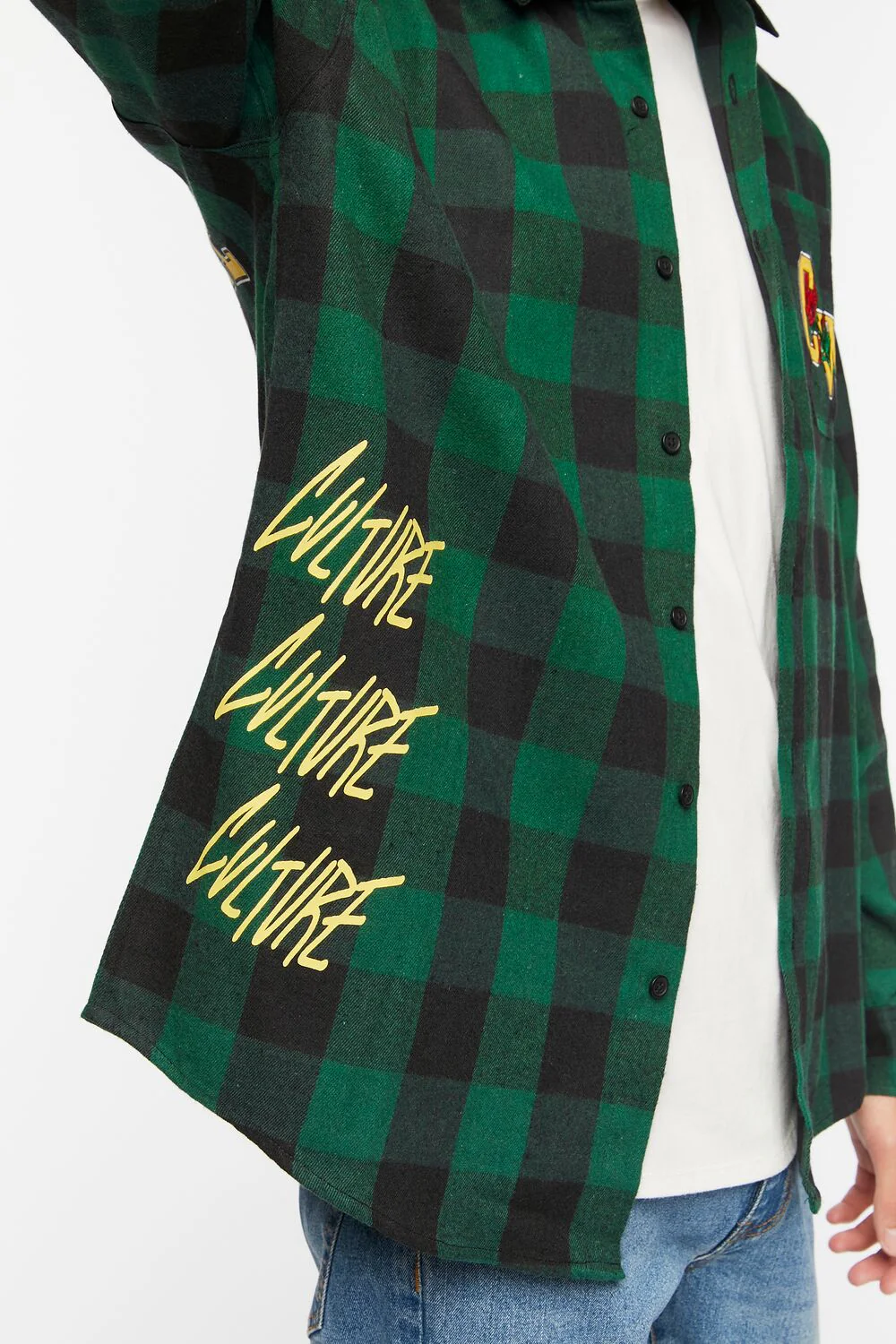 Culture Graphic Plaid Shirt - Image 6