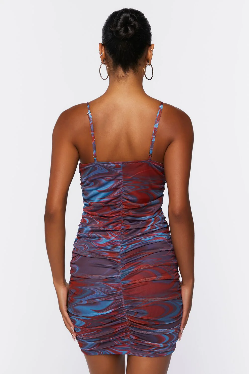 Abstract Print Bodycon Mini Dress - Image 3