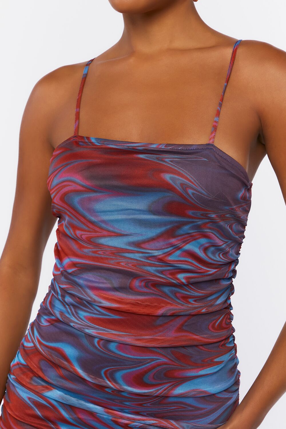 Abstract Print Bodycon Mini Dress - Image 5