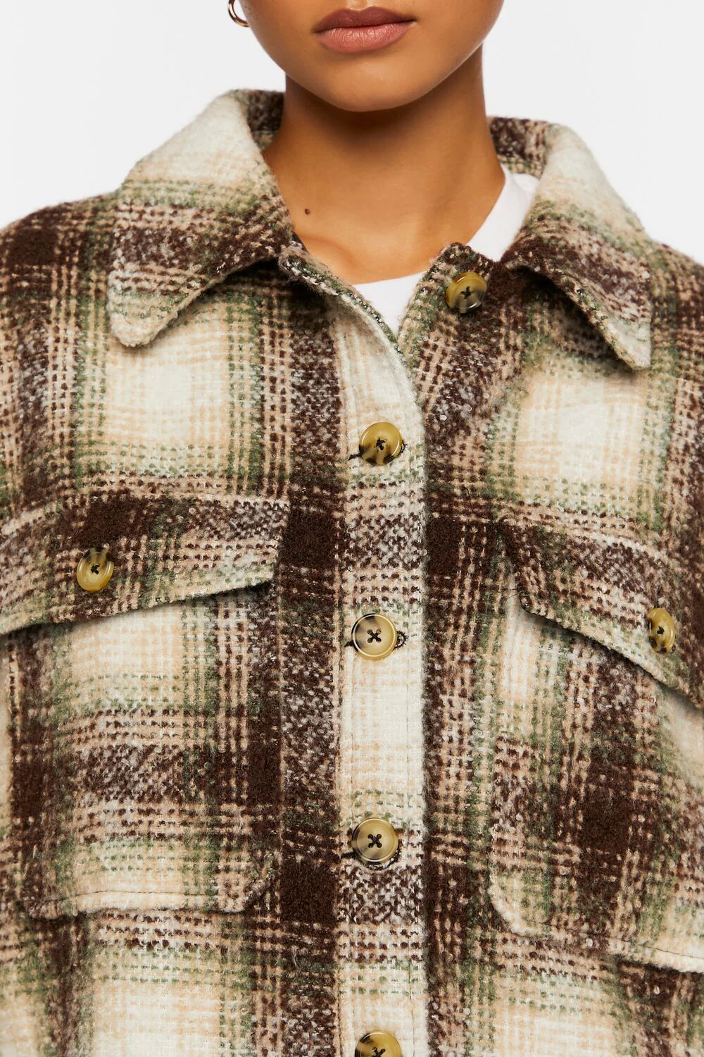 Plaid High-Low Shacket - Image 5