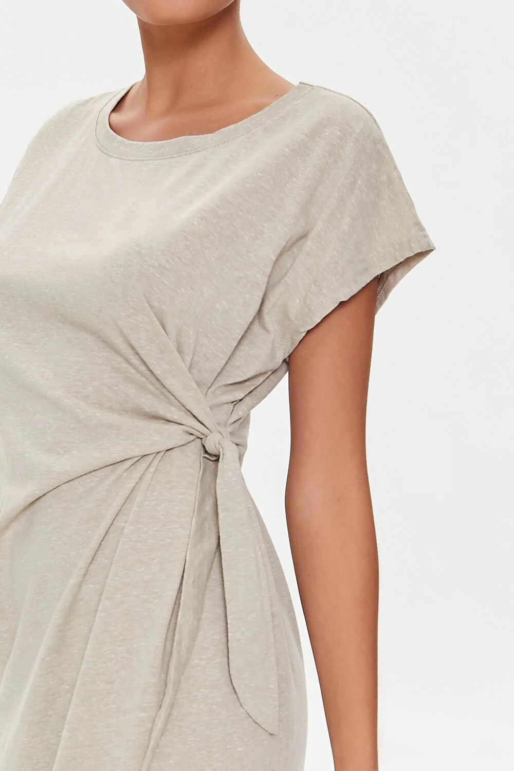Knotted Mini T-Shirt Dress - Image 5