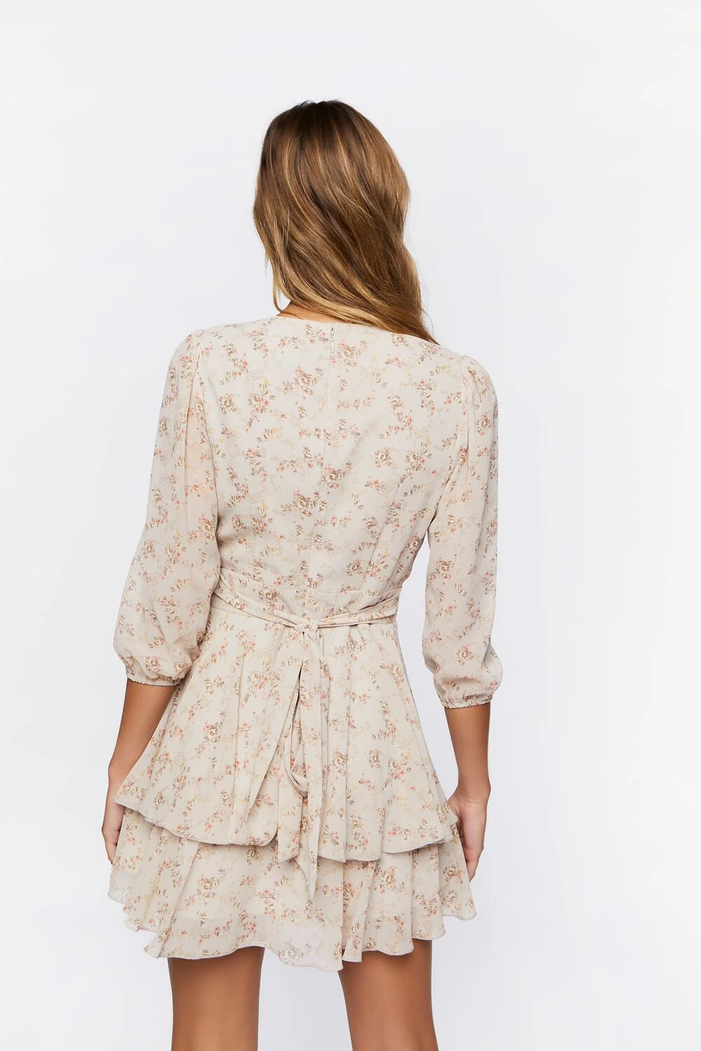 Floral Print Mini Dress - Image 3