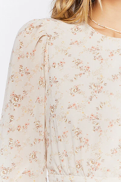 Floral Print Mini Dress - Image 5