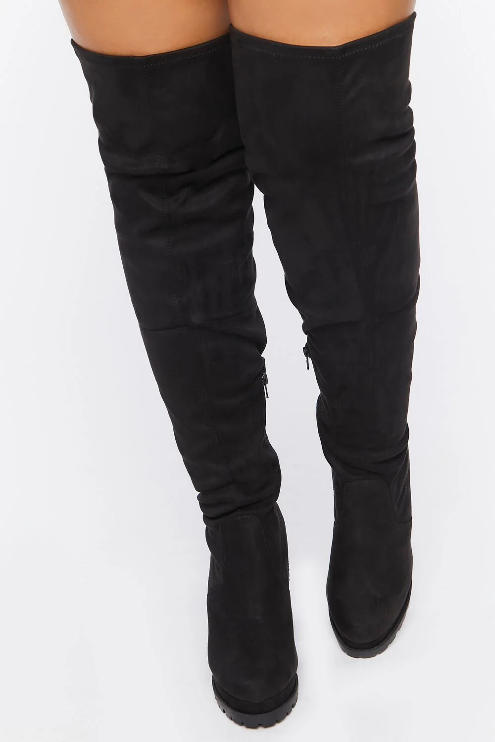 Faux Suede Over-The-Knee Boots (Wide) - Image 4