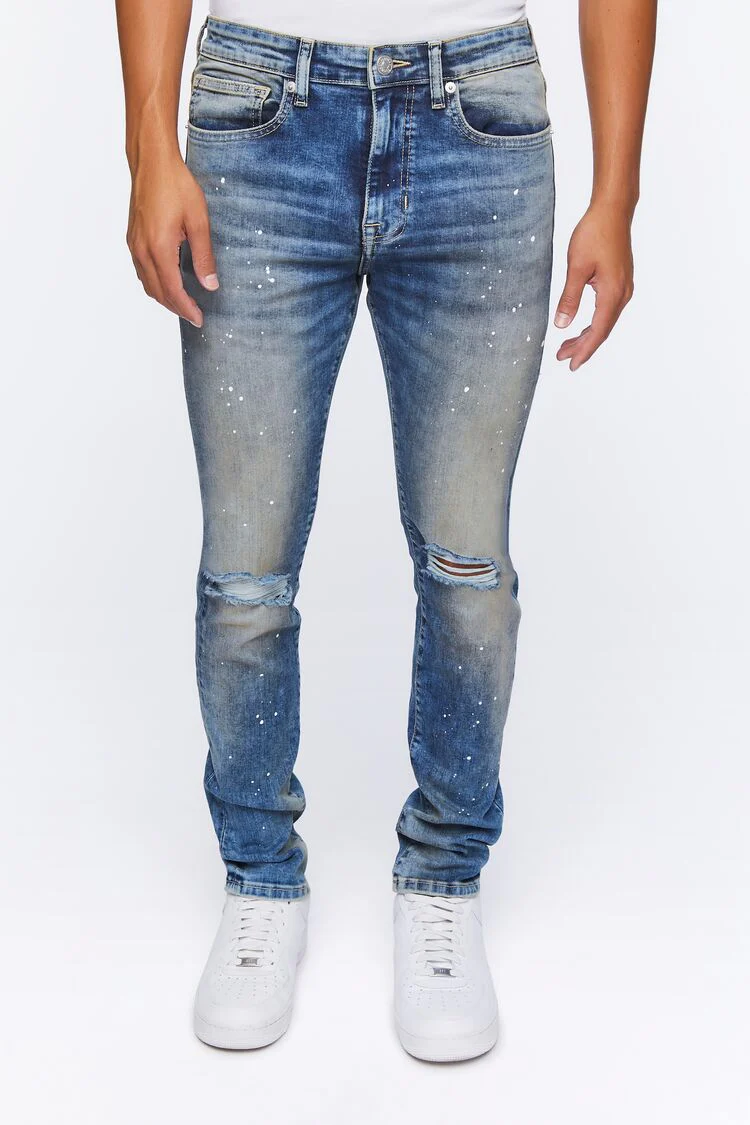 Paint Splatter Skinny Jeans - Image 2