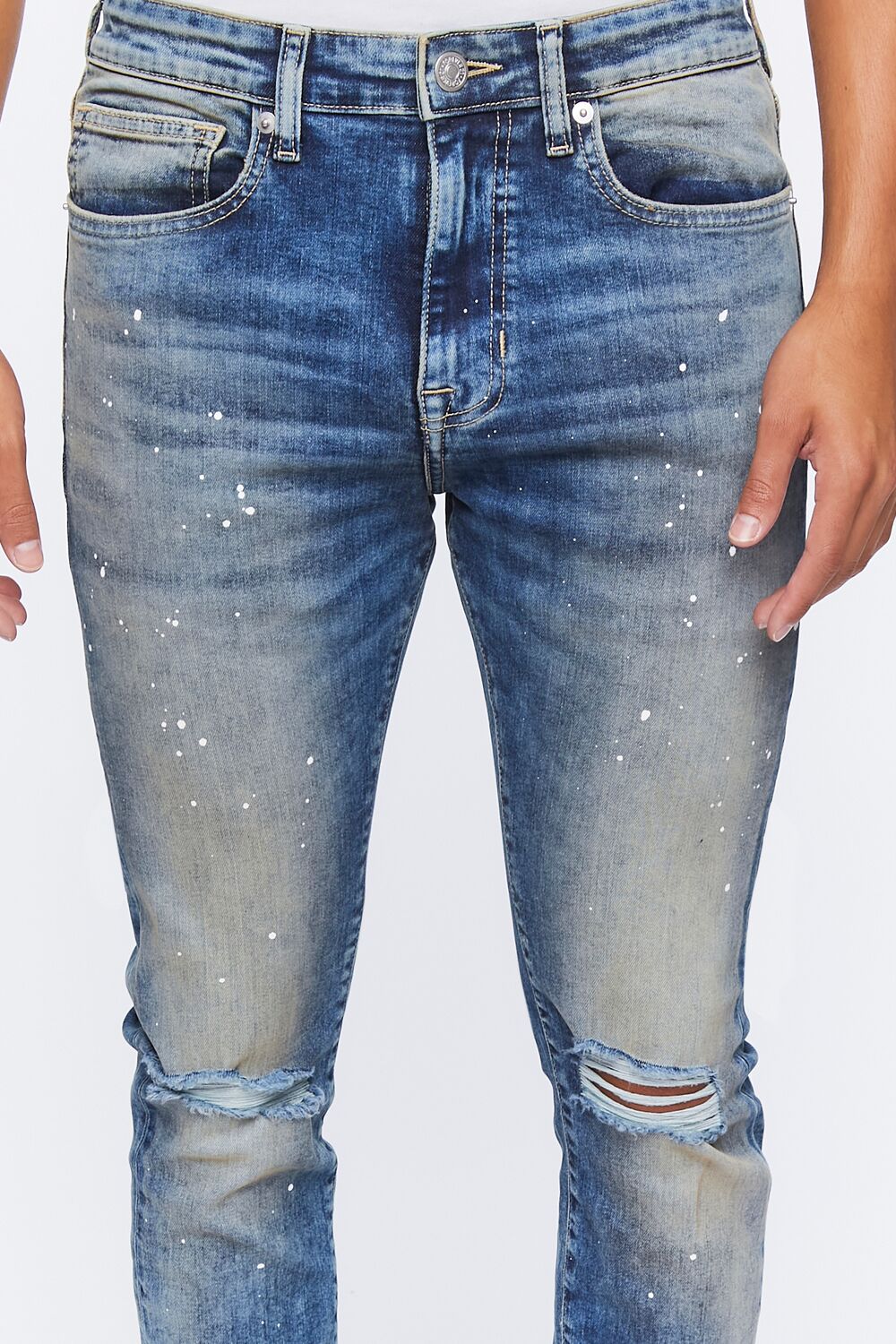 Paint Splatter Skinny Jeans - Image 5