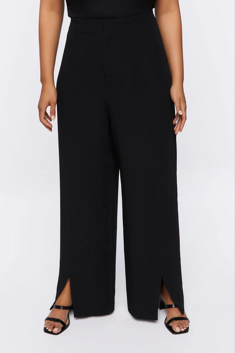 Plus Size Split-Hem Pants - Image 2