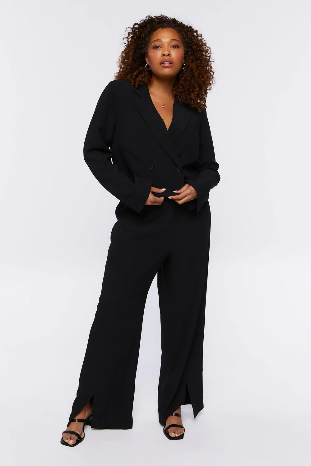Plus Size Split-Hem Pants - Image 5