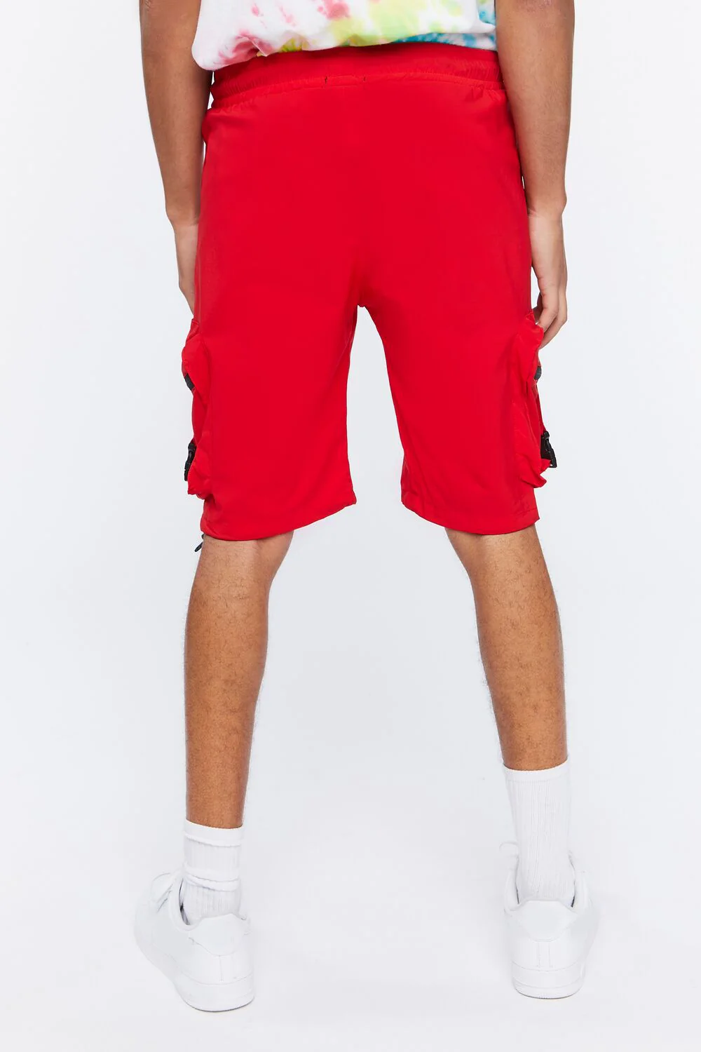 Drawstring Utility Cargo Shorts - Image 4