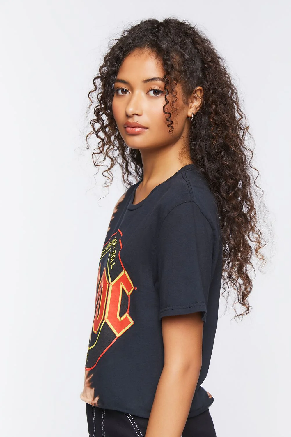 ACDC Graphic Cropped Tee - Image 2