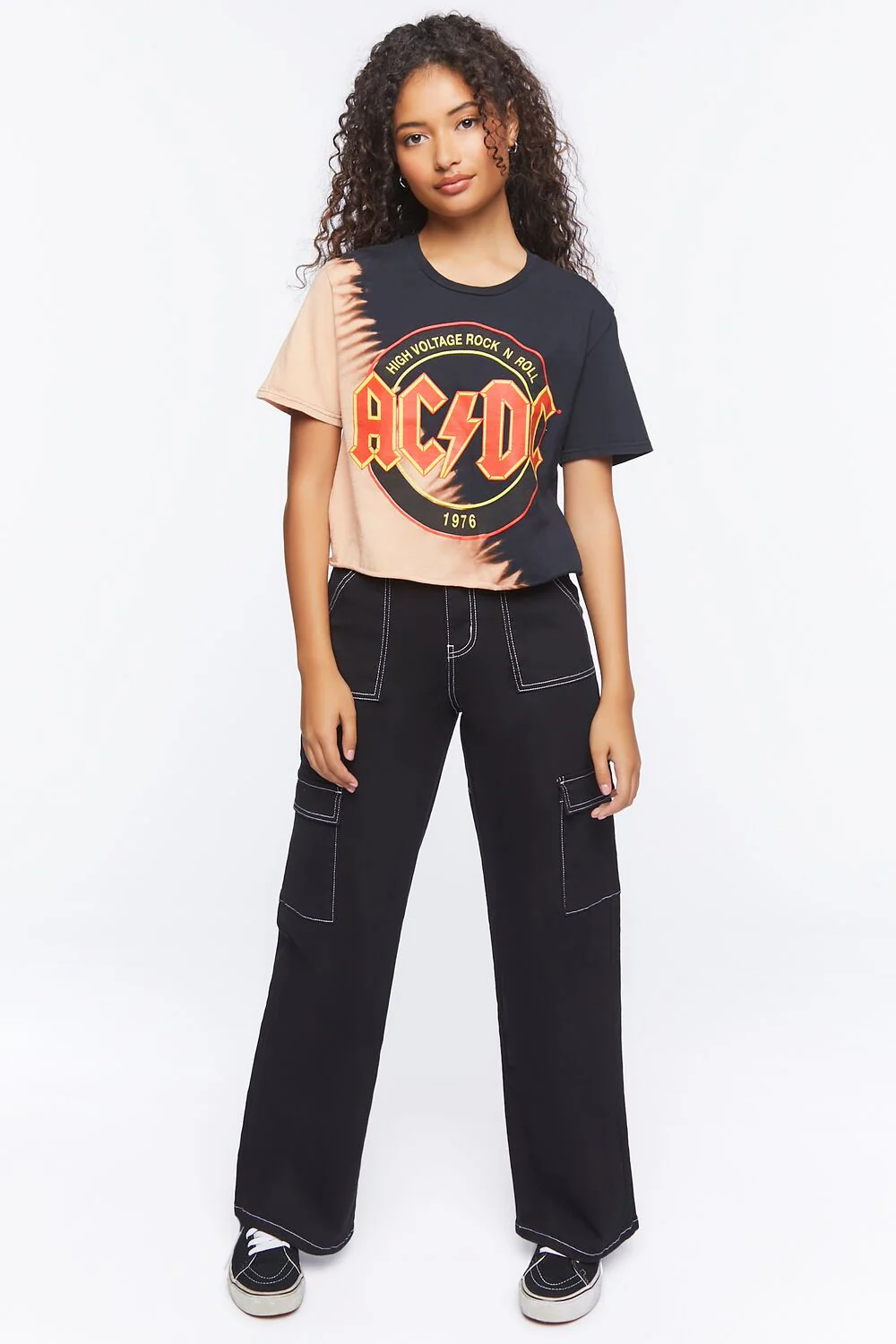 ACDC Graphic Cropped Tee - Image 4
