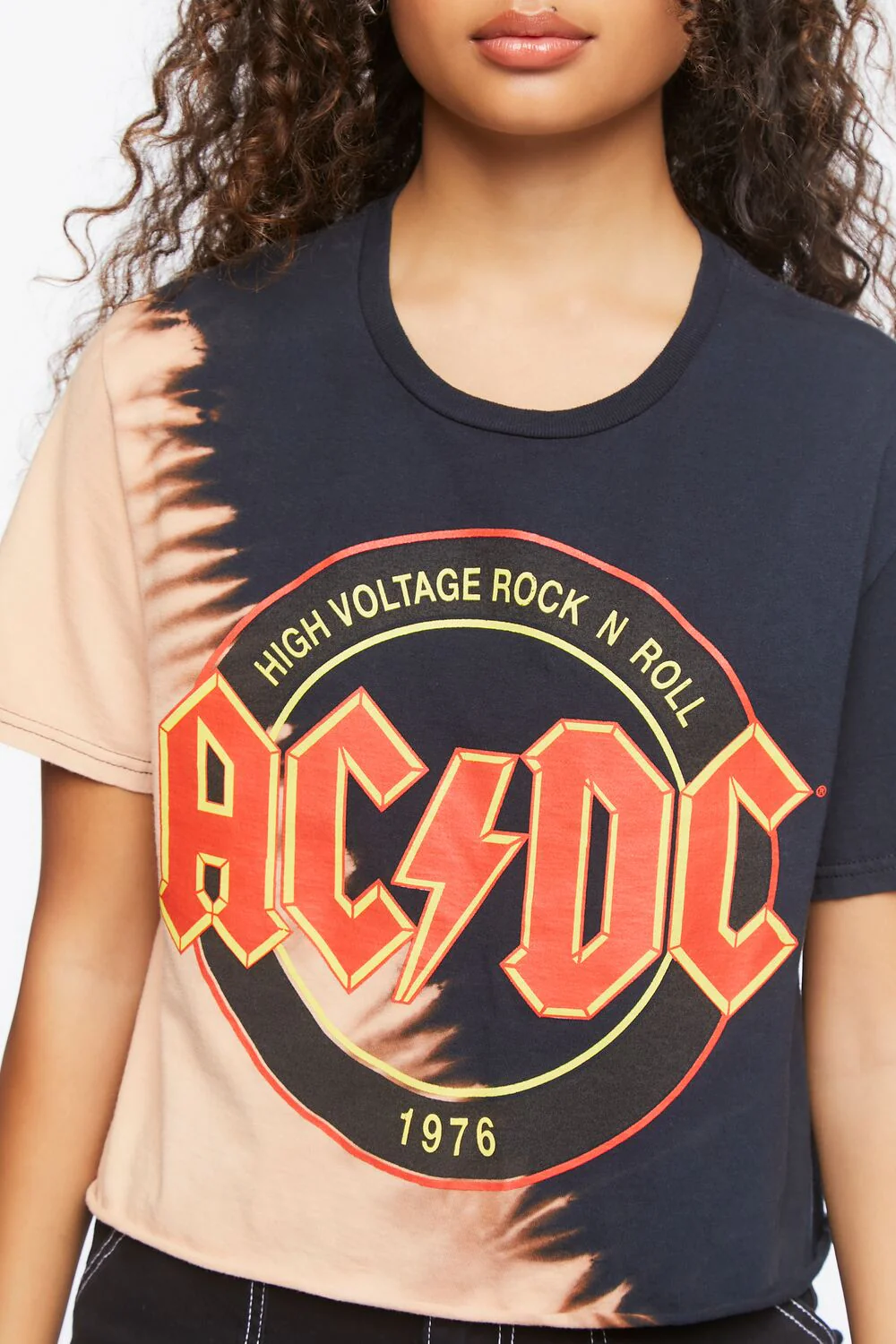 ACDC Graphic Cropped Tee - Image 5