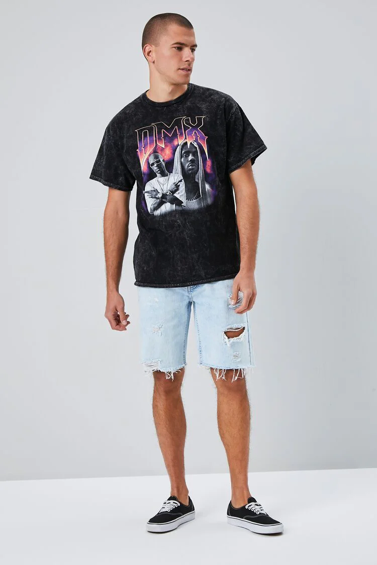 Distressed Raw-Cut Denim Shorts - Image 5