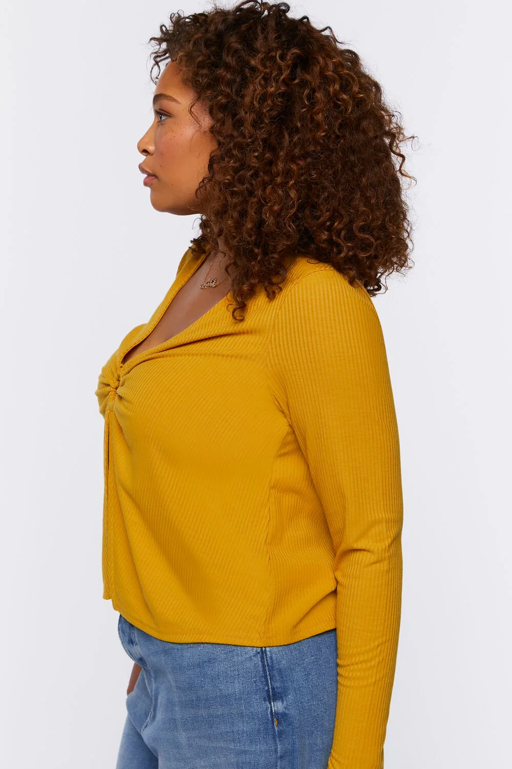 Plus Size Split-Front O-Ring Top - Image 2