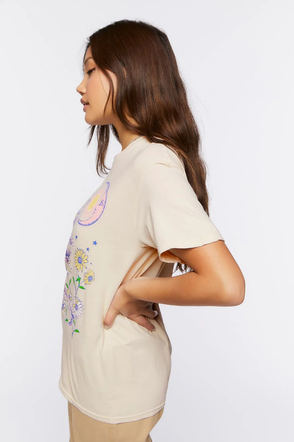 Skeleton Flowers Graphic Tee - Image 2