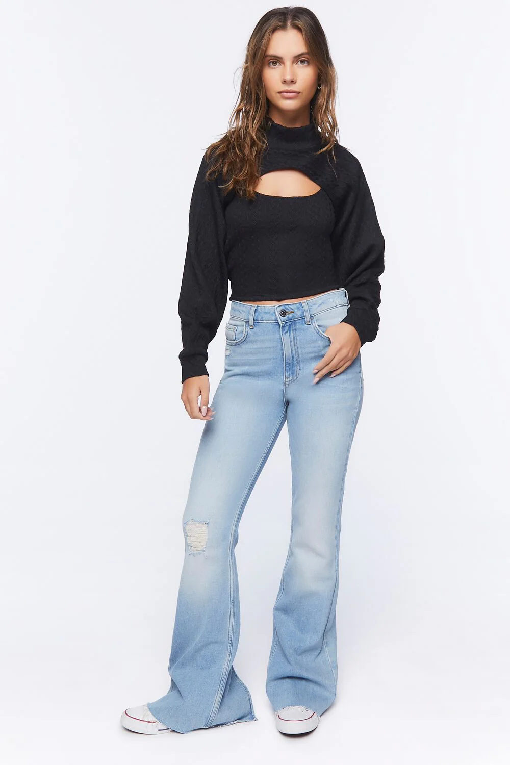 Turtleneck Combo Top - Image 4