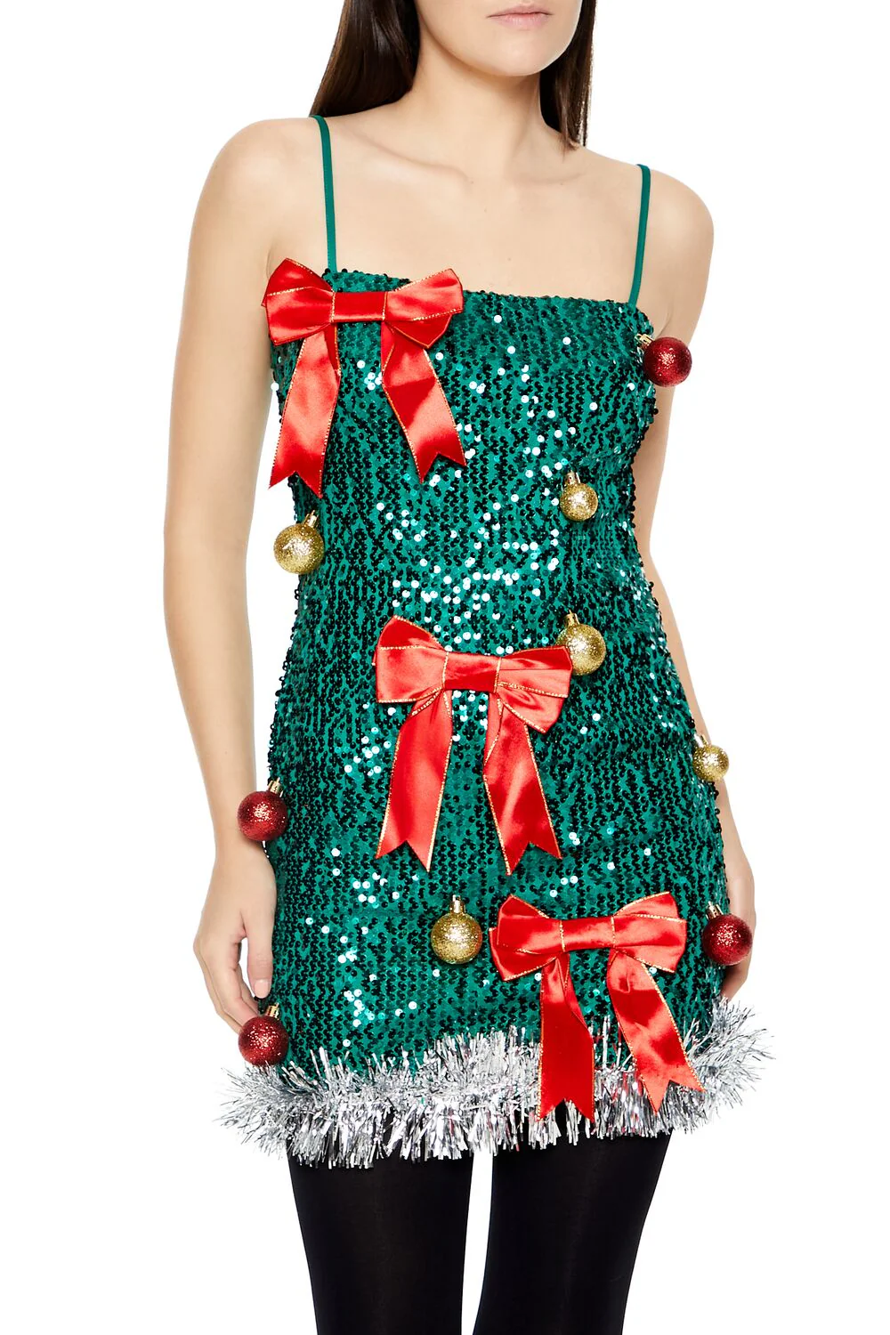 Sequin Christmas Tree Dress - Image 6