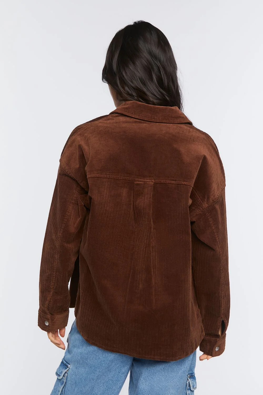 Corduroy Button-Front Shacket - Image 3