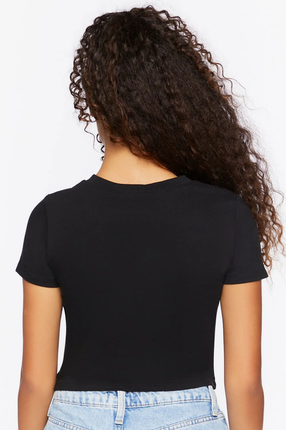Crew Neck Cropped Tee - Image 3