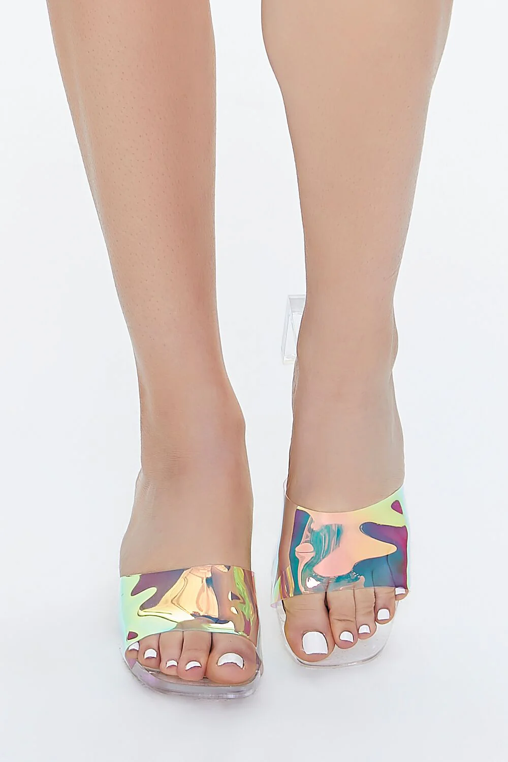 Holographic Slip-On Heels - Image 4