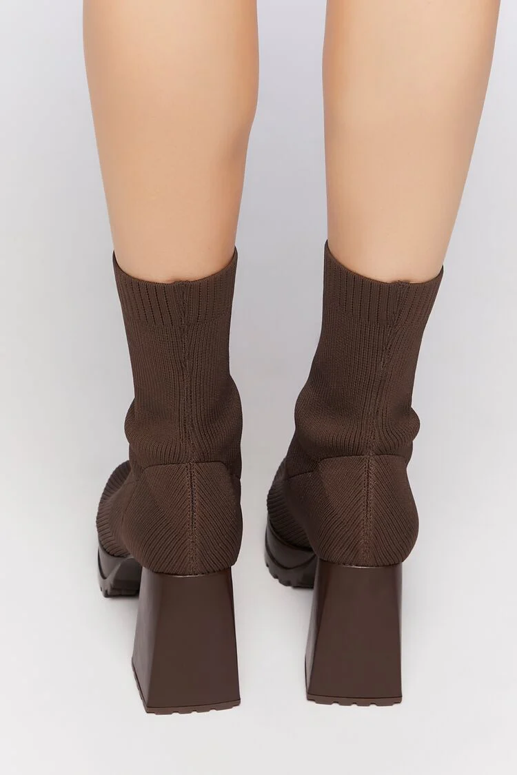 Lug-Sole Sock Booties - Image 3
