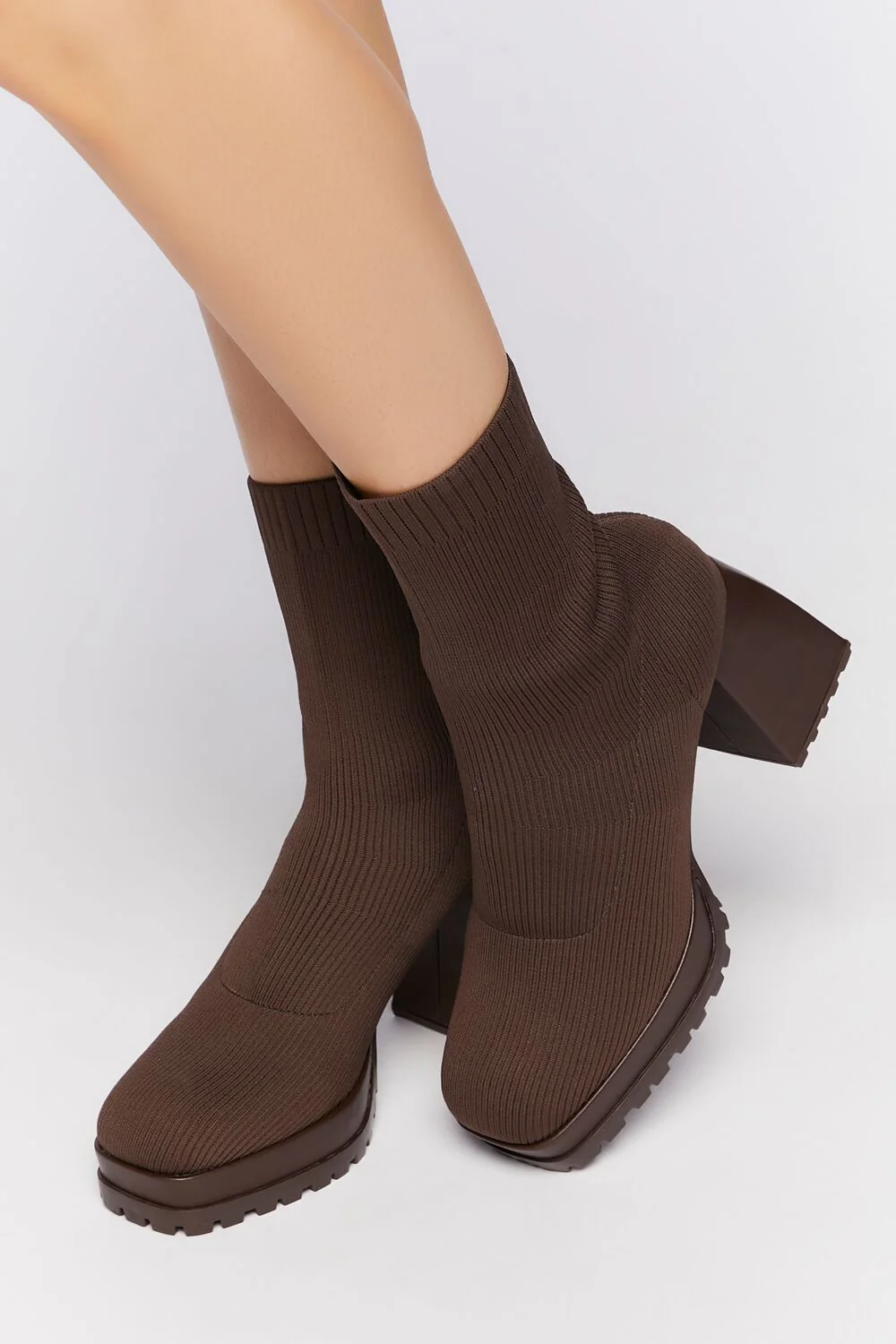 Lug-Sole Sock Booties - Image 5