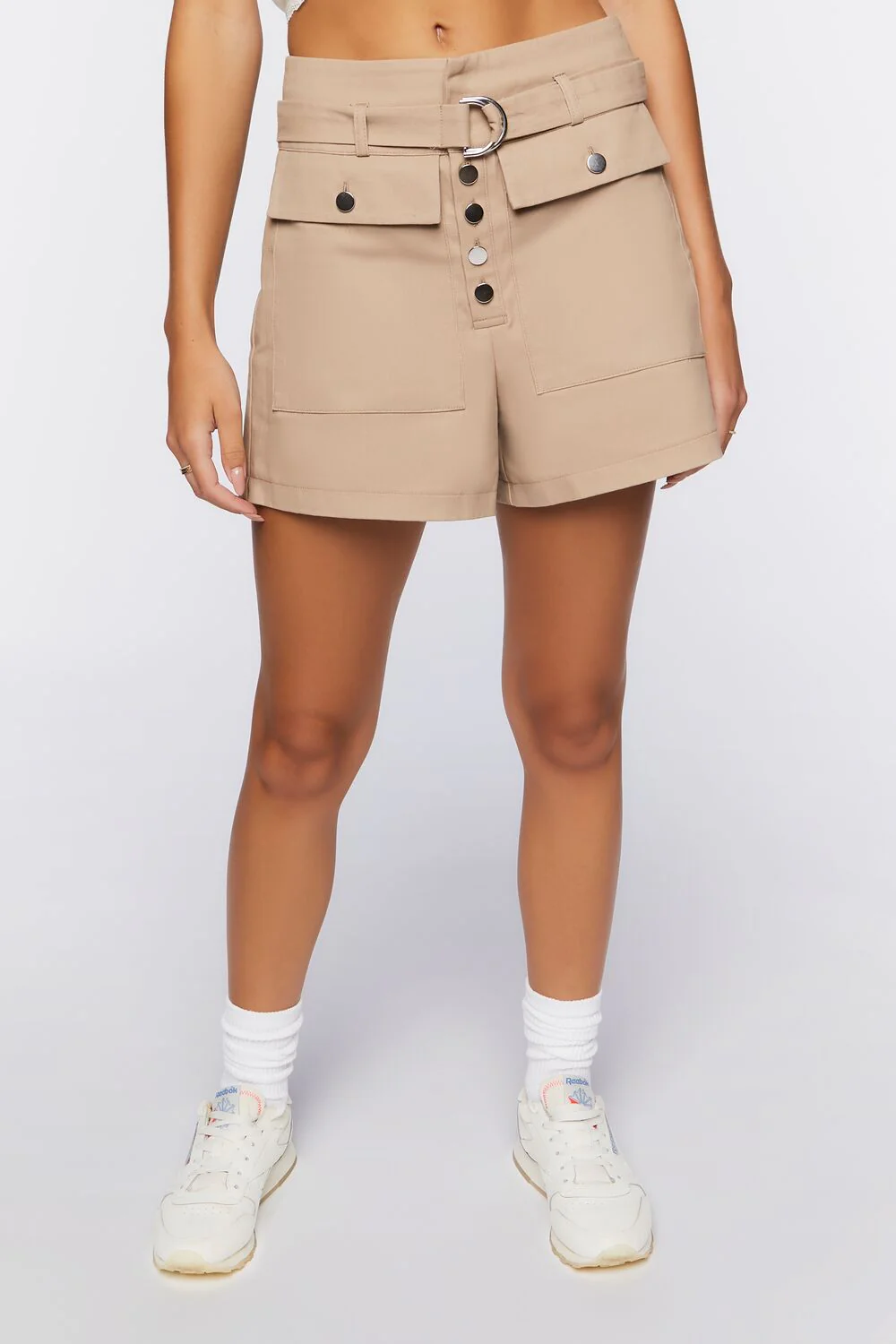 High-Rise Cotton Shorts - Image 2