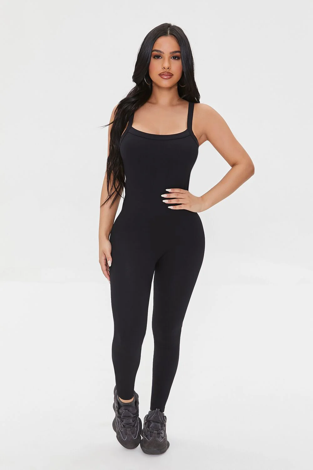 Fitted Sleeveless Jumpsuit - Image 4