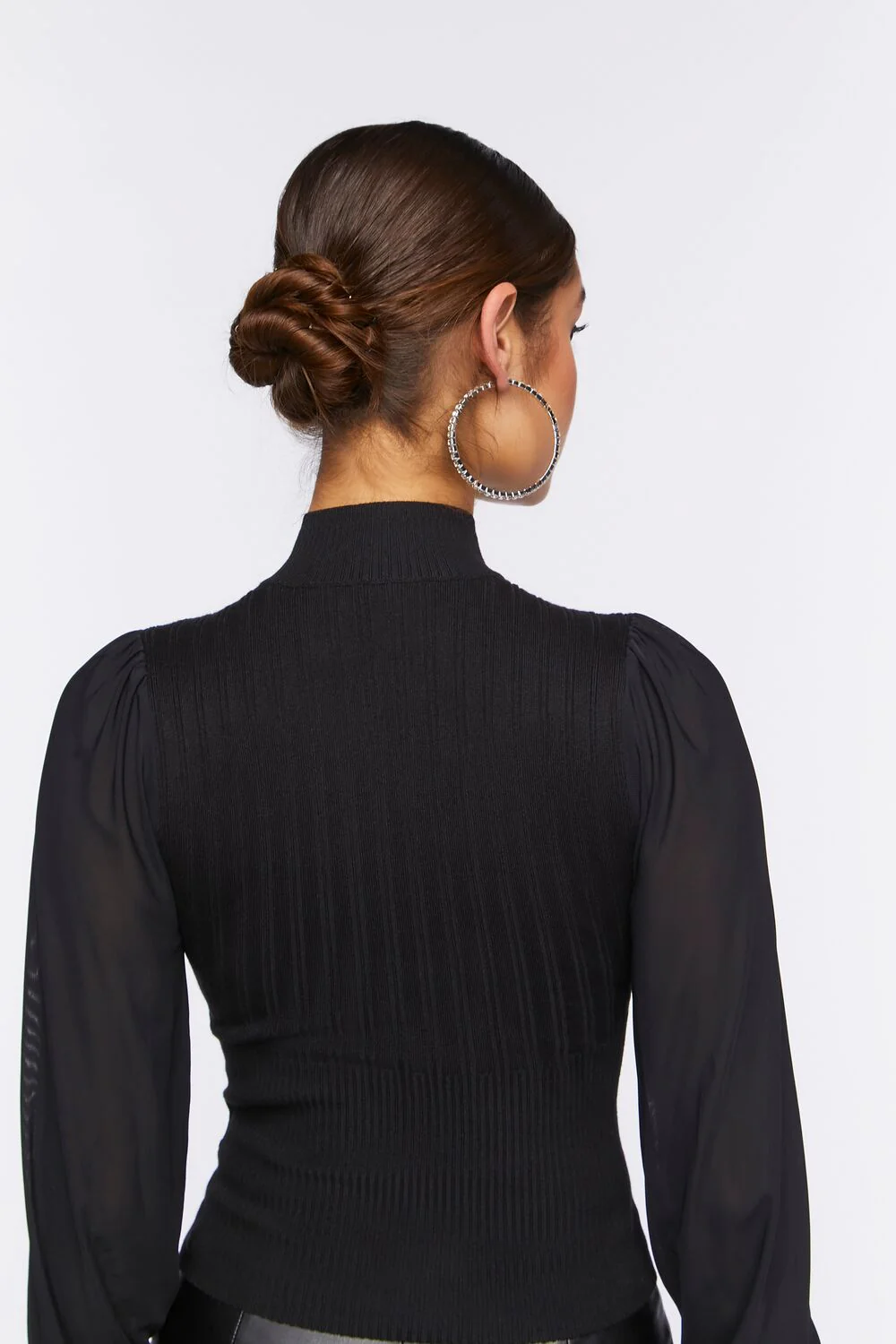 Cutout Sweater-Knit Top - Image 3