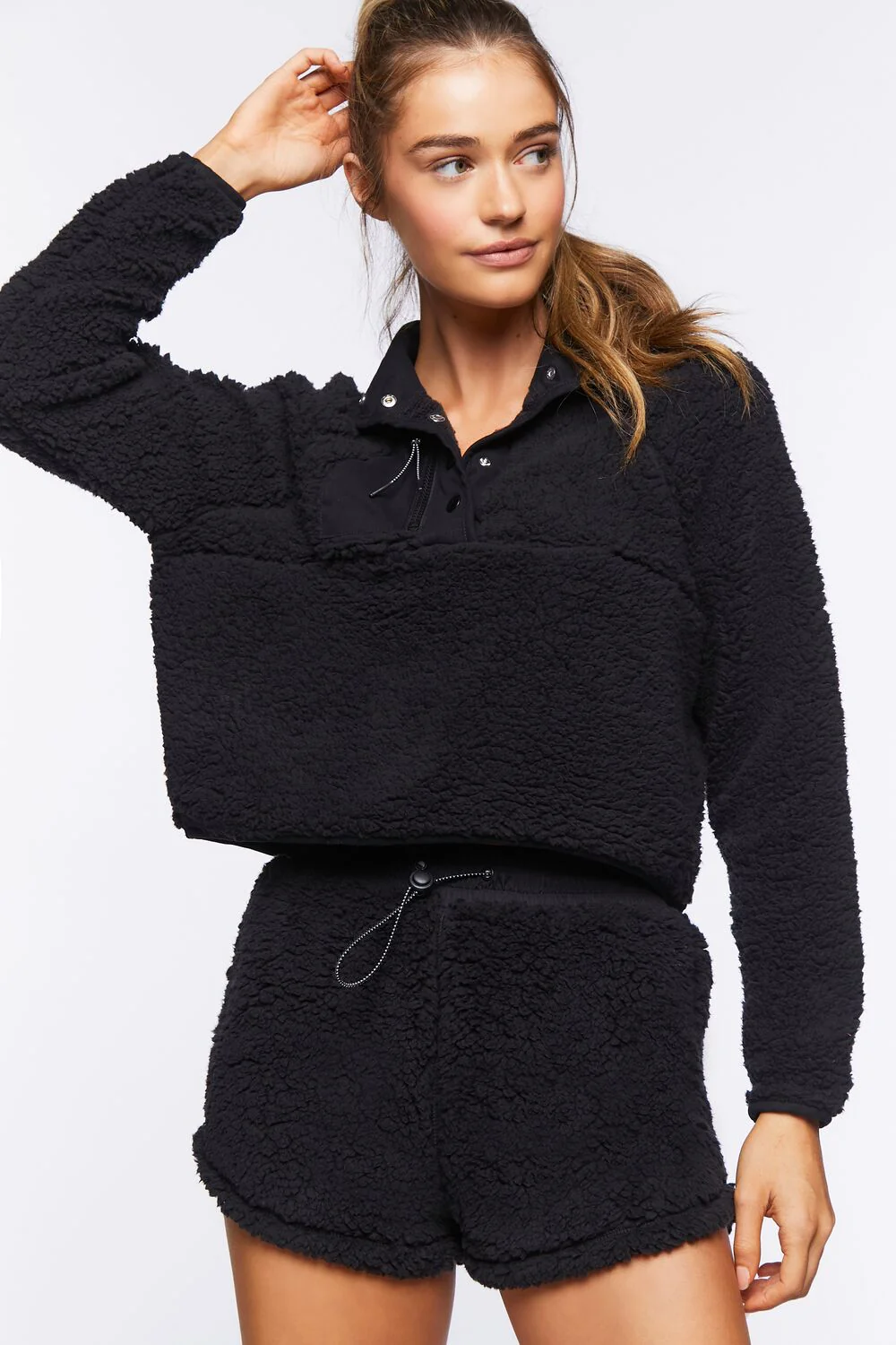 Active Faux Shearling Pullover - Image 2