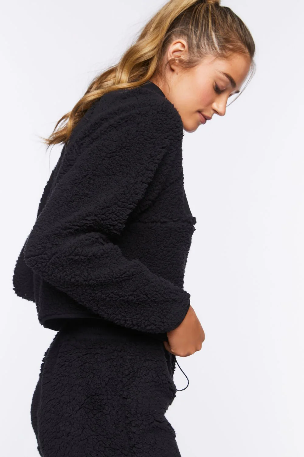 Active Faux Shearling Pullover - Image 3