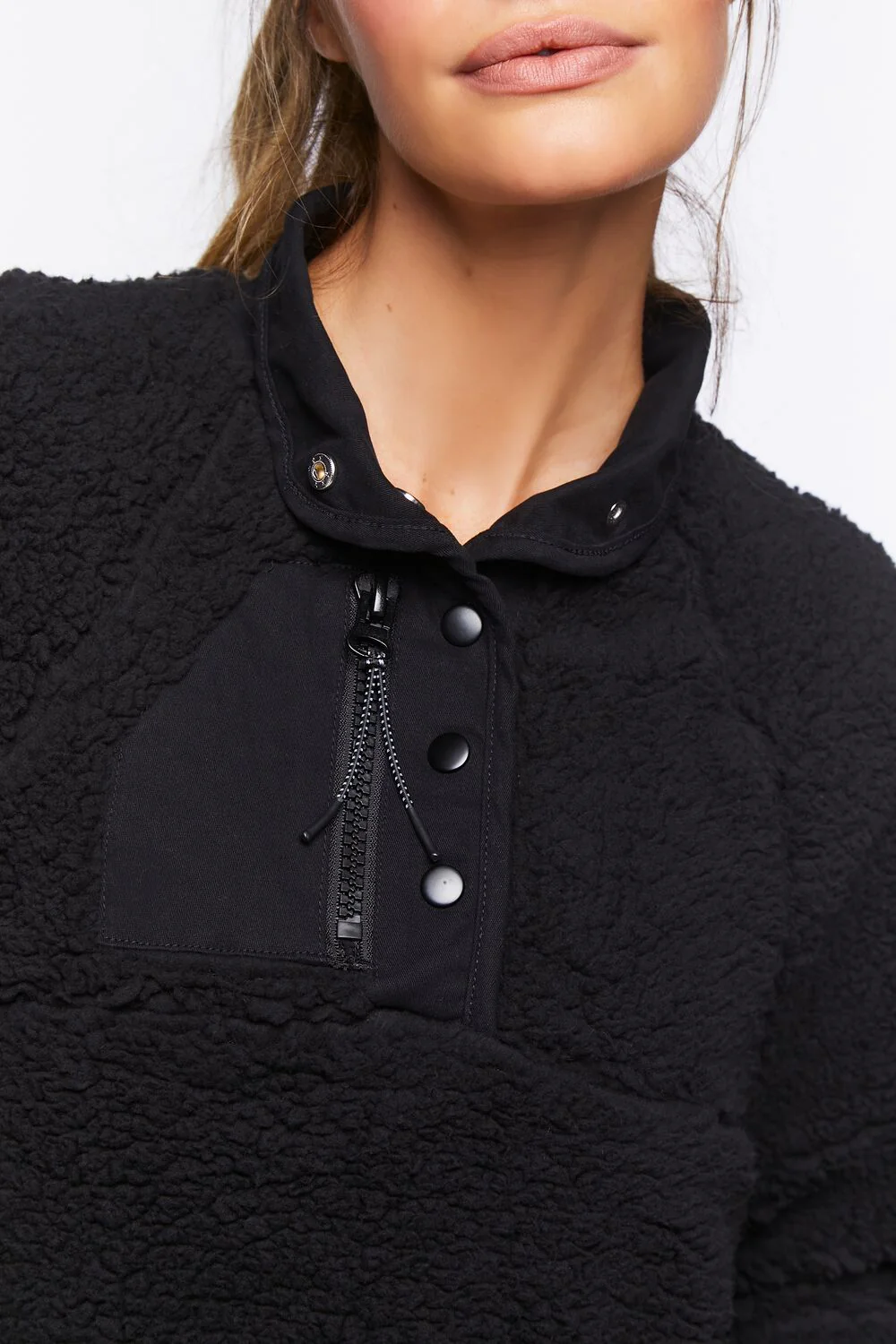 Active Faux Shearling Pullover - Image 6