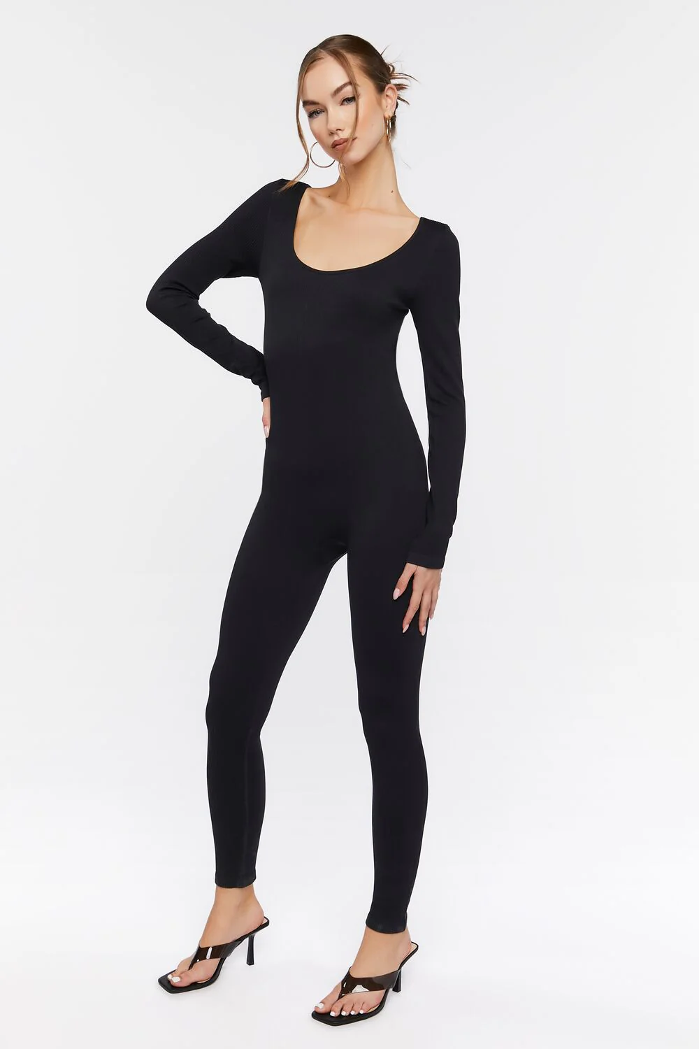 Seamless Ribbed Jumpsuit - Image 2