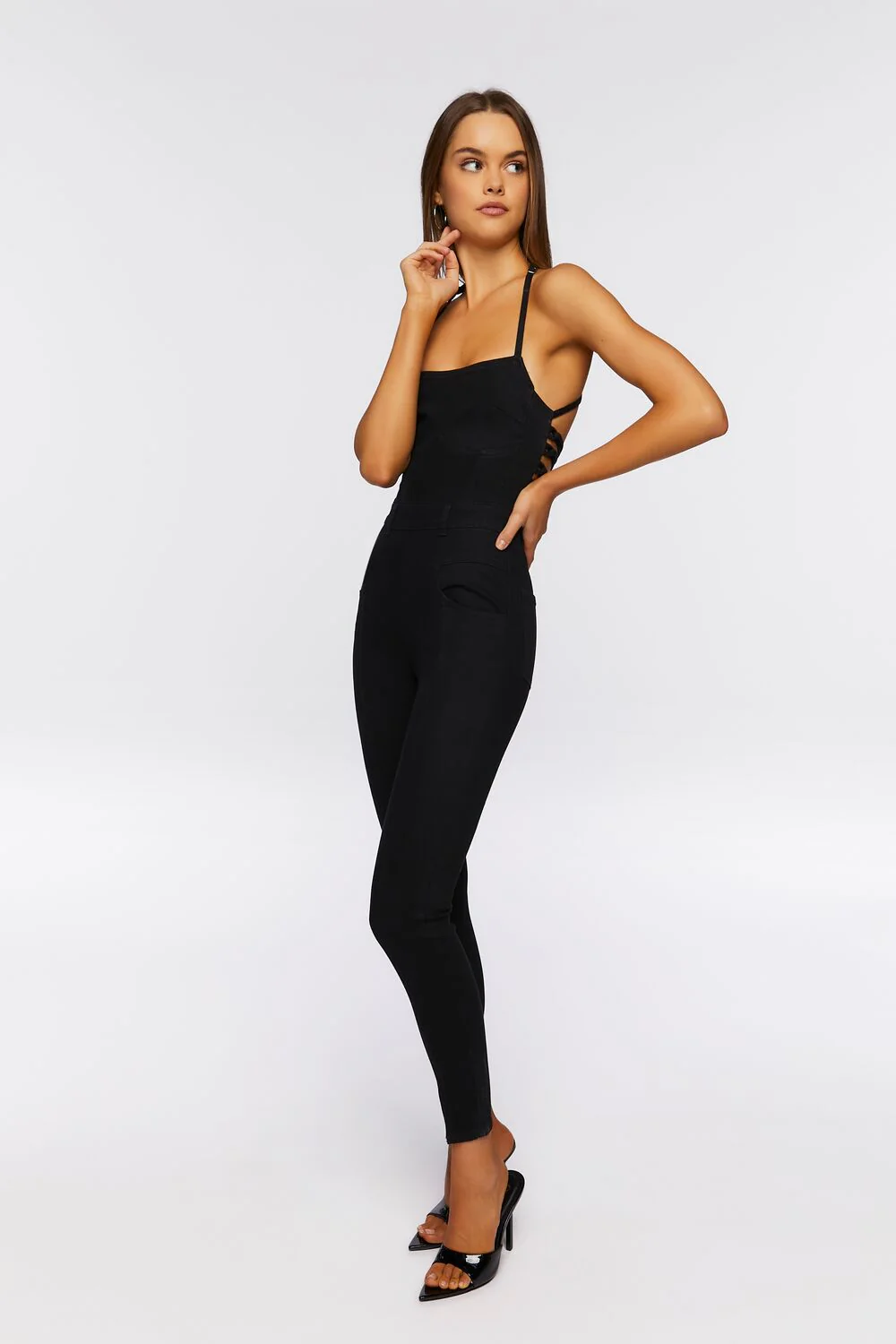 Crisscross Lace-Up Jumpsuit - Image 2