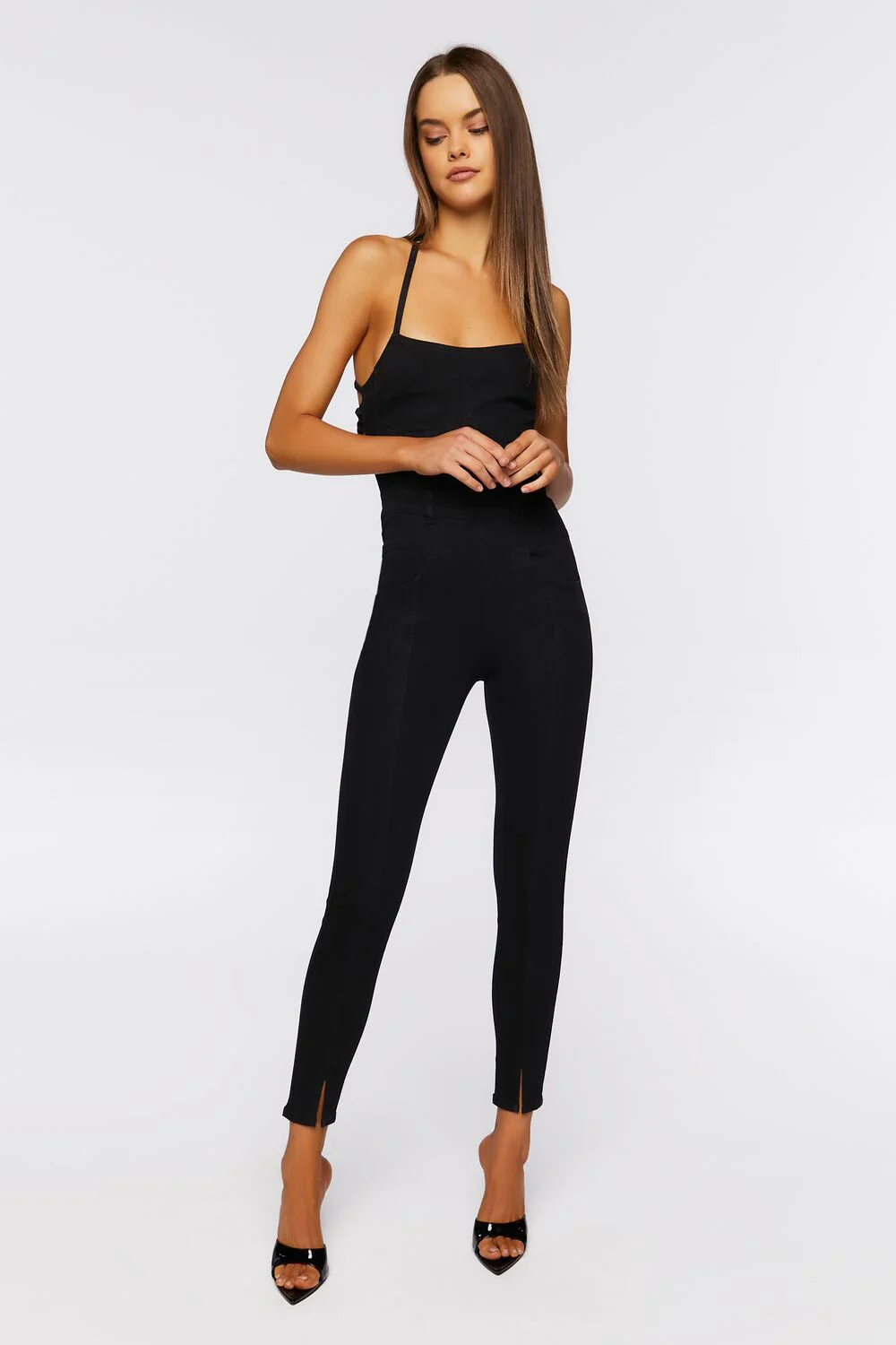 Crisscross Lace-Up Jumpsuit - Image 4