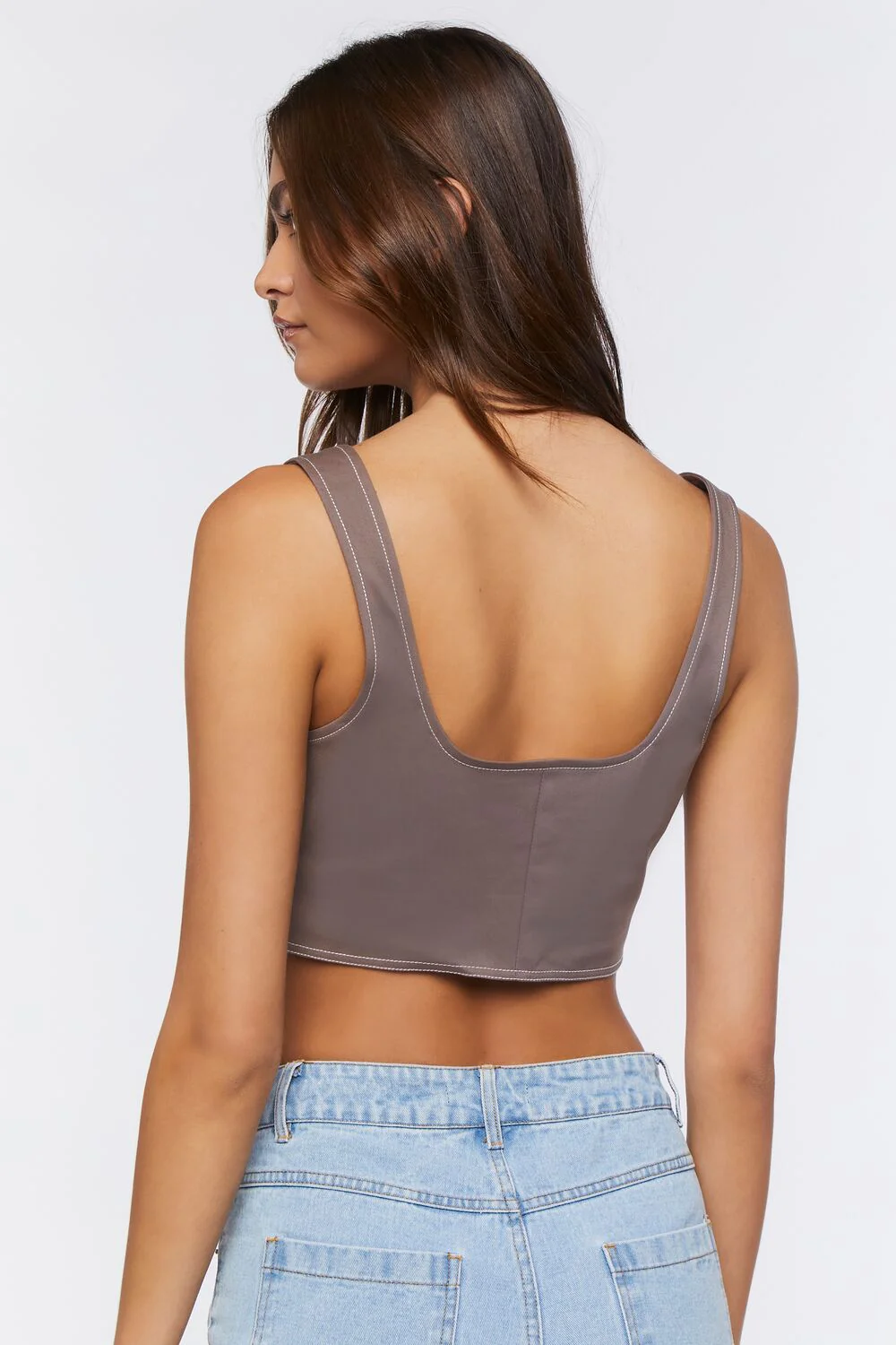 Lace-Up Crop Top - Image 3