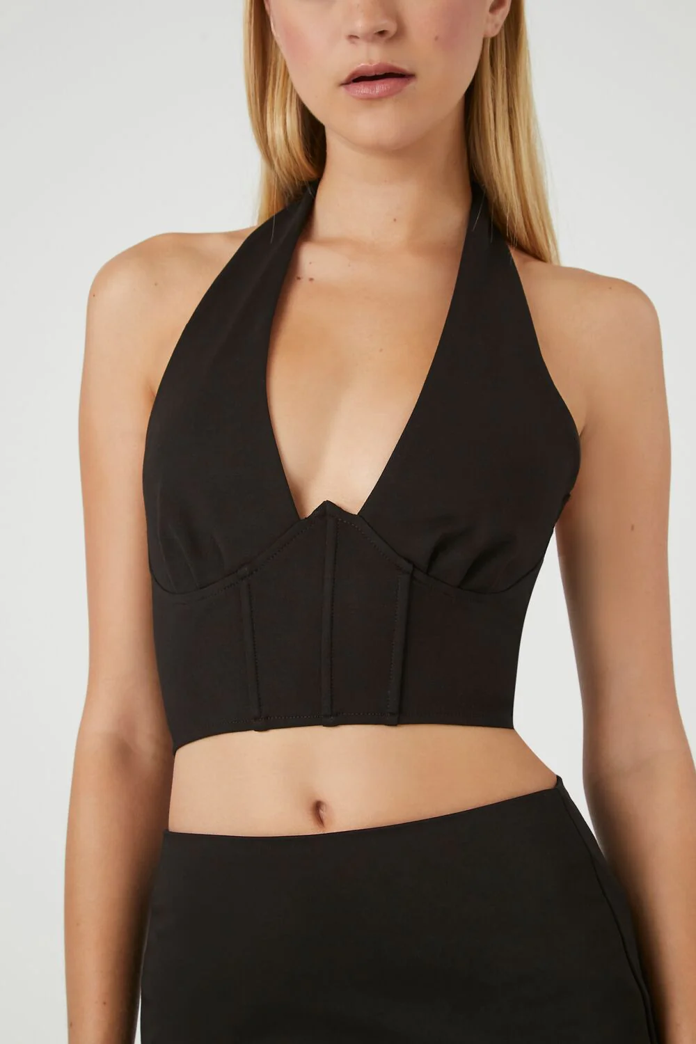 Plunging Halter Crop Top - Image 5