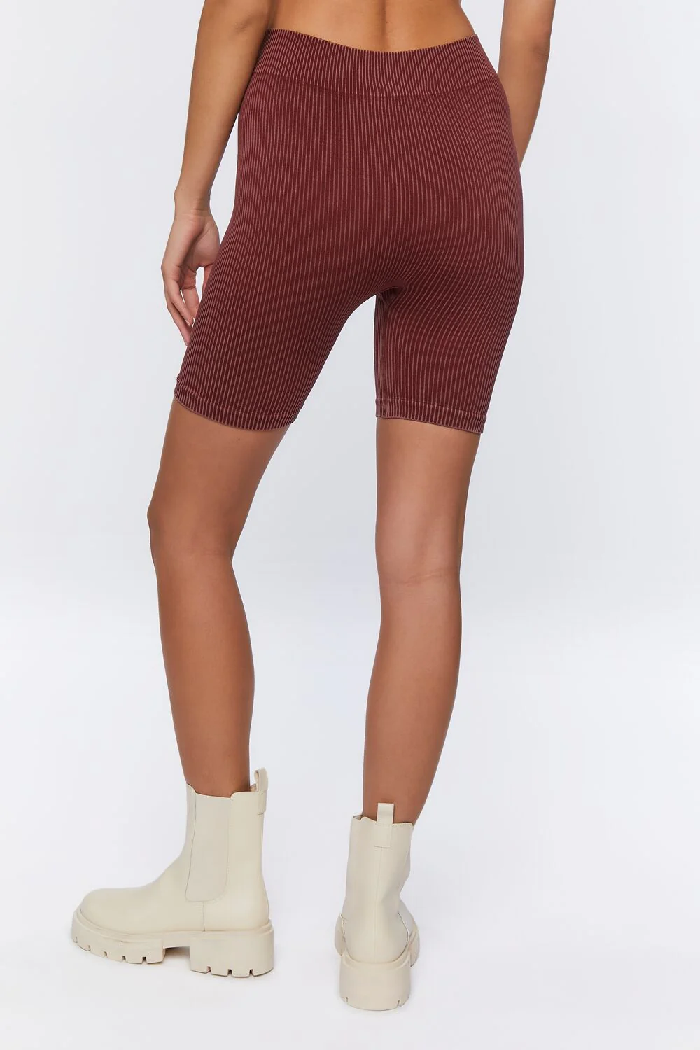 Seamless Ribbed Biker Shorts - Image 15