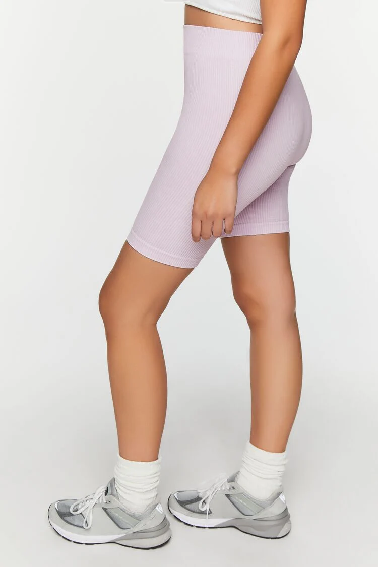 Seamless Ribbed Biker Shorts - Image 39