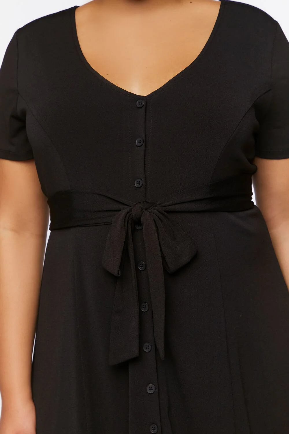 Plus Size Tie-Waist Mini Dress - Image 5