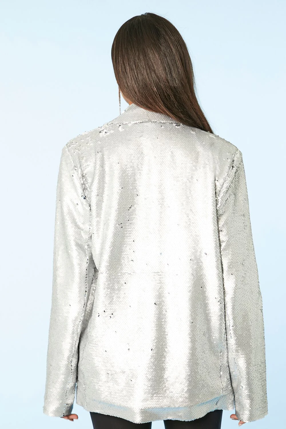 Sequin Notched Blazer - Image 3
