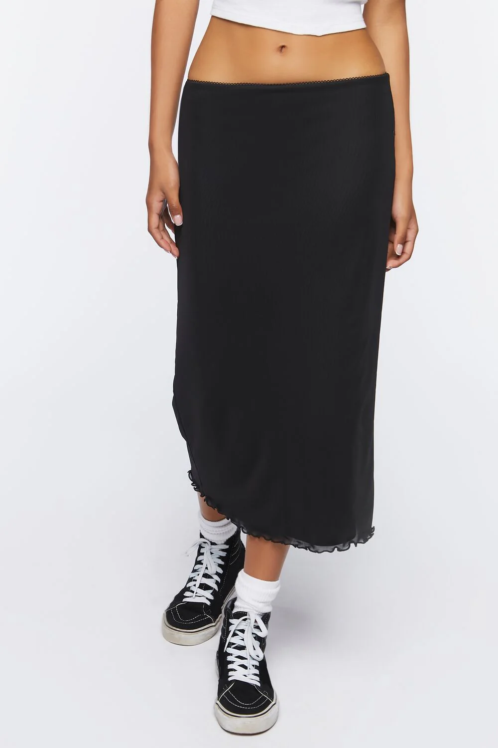 Lettuce-Edge Midi Skirt - Image 2