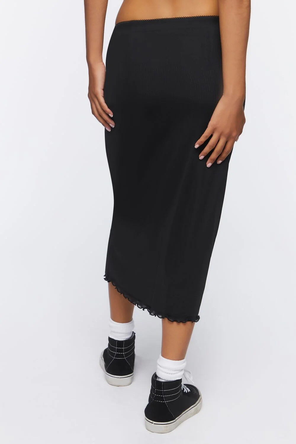 Lettuce-Edge Midi Skirt - Image 4