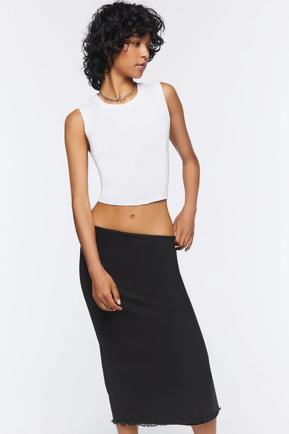 Lettuce-Edge Midi Skirt - Image 5