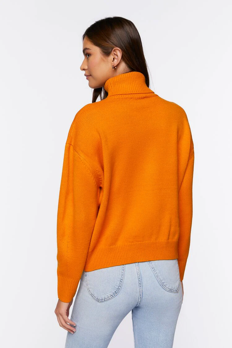 Drop-Sleeve Turtleneck Sweater - Image 3